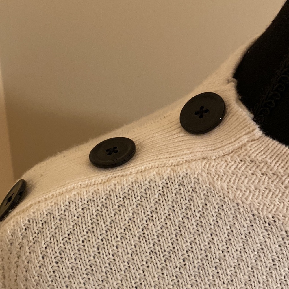 Loft Striped Sweater With Buttons - image 2